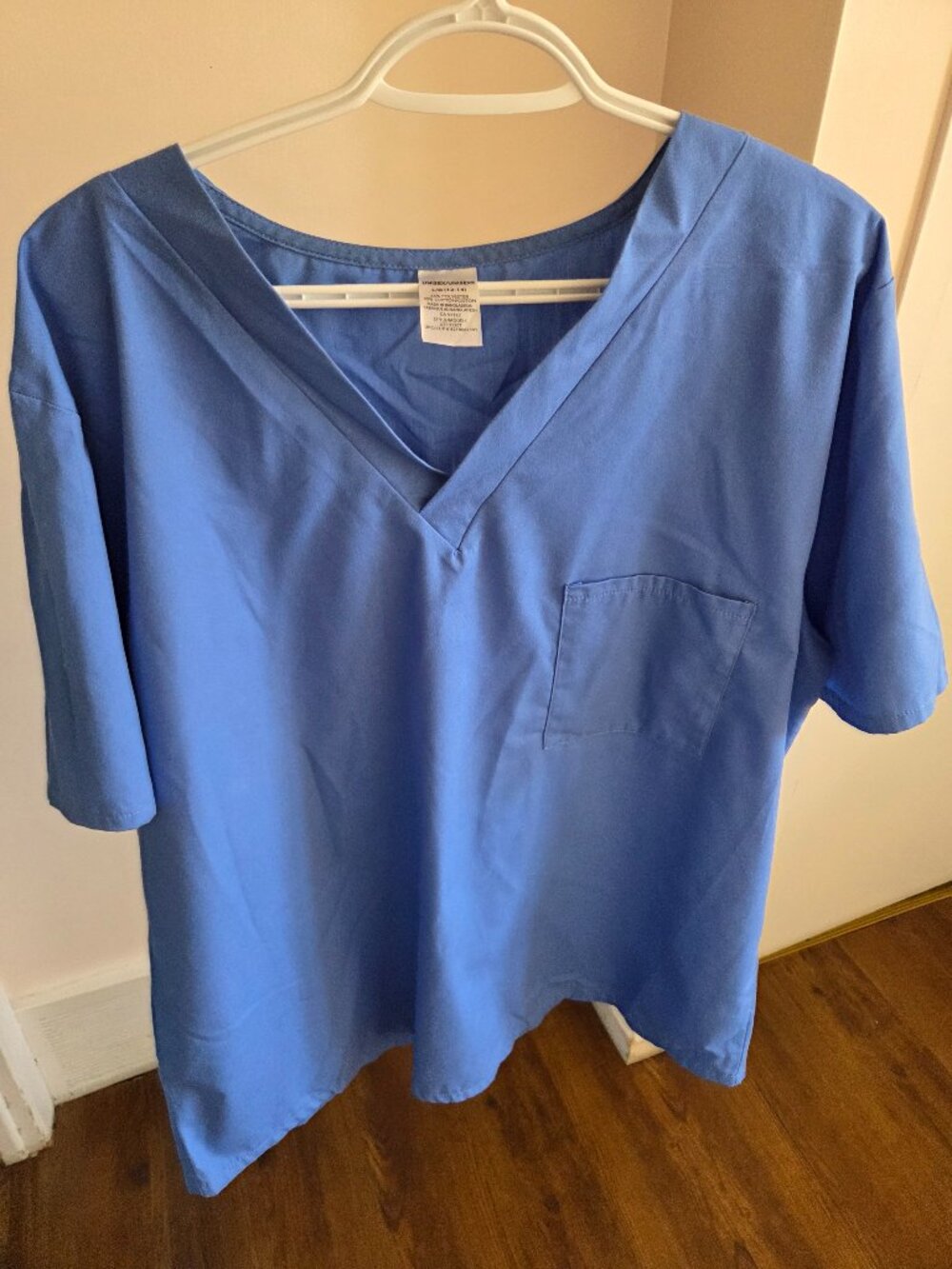 Blue unisex scrubs